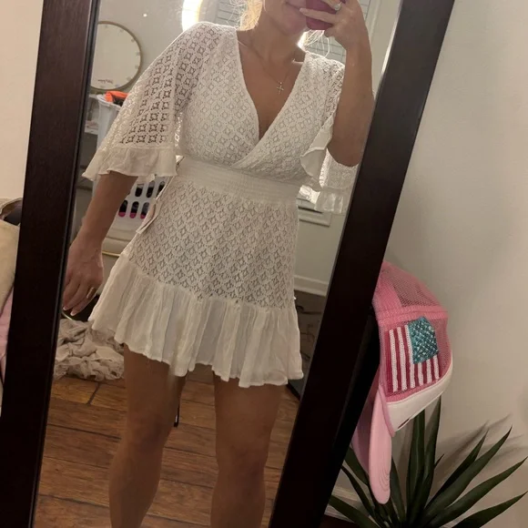 Jessica Simpson White Lace Romper - Picture 5 of 6